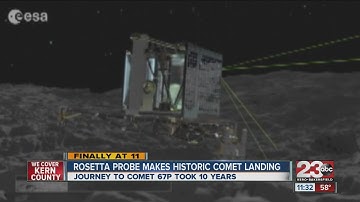 Space probe Philae makes history, lands on comet
