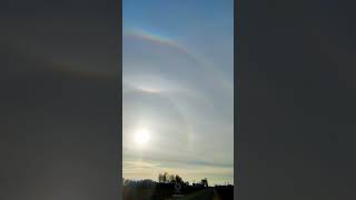 Солнечное Гало в Гродно, Беларусь, Sun Halo above Grodno, Belarus #беларусь #гродно #sun #halo #гало