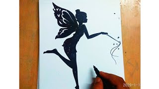fairy tattoo drawingl how to draw fairy step by step