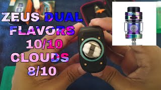 Zeus Dual RTA by Geekvape | Build & Changing Cotton |Good Flavors and Clouds