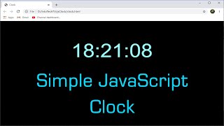 Simple JavaScript Clock