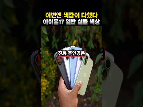 아이폰17색상 뭐 살까? 라벤더? 세이지? 진짜 실물 보면 생각 바뀝니다