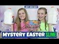 Mystery Surprise Easter Slime Challenge ~ Jacy and Kacy