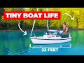 TINY Live Aboard Sailboat TOUR