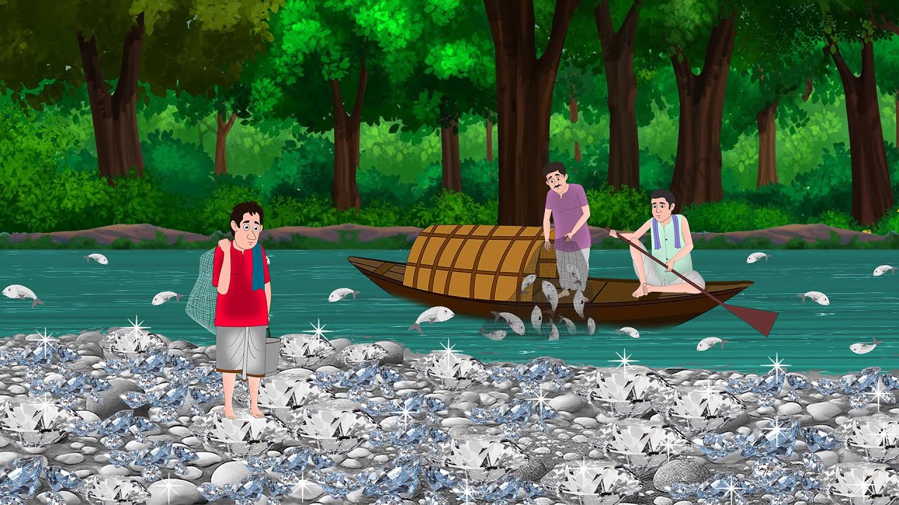 हीरा मछली नदी | Hindi Story | Hindi Kahaniya | Moral Stories | cartoon story