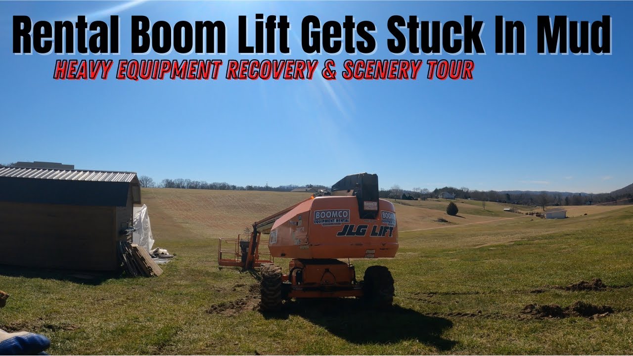 Boom Lift Stuck In The Mud Heavy Machinery Recovery YouTube