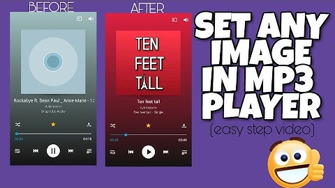 How to set custom photo in music player | Set any image in mp3 player