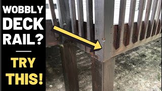 DIY Fix Wobbly Railings (On a Deck or Porch)