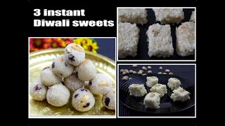 3 Instant Diwali Sweets Easy Diwali Recipes Make Instant Festival Sweets With Simple Ingredients