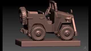 3DMagiks - Willis Jeep 1945 STL Model - 3D Printing Project