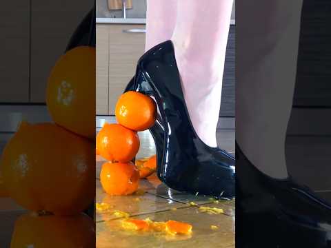 Oddly Satisfying Juicy Crushing: Orange Battalion vs. High Heels