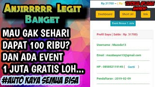CARA MENDAPATKAN UANG DI INTERNET MELALUI HP ANDROID (Pemendek Link Realsht.mobi) #5