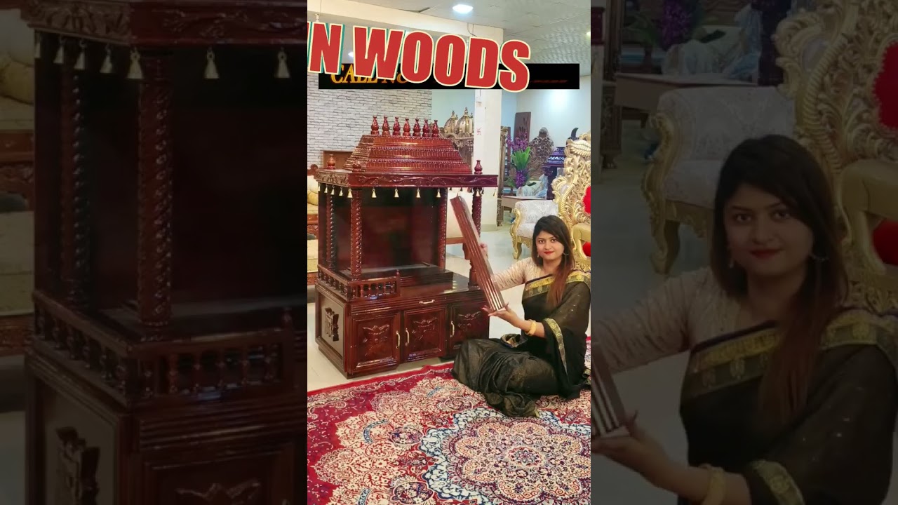 Wooden mandir | Home temple | Temple decoration 