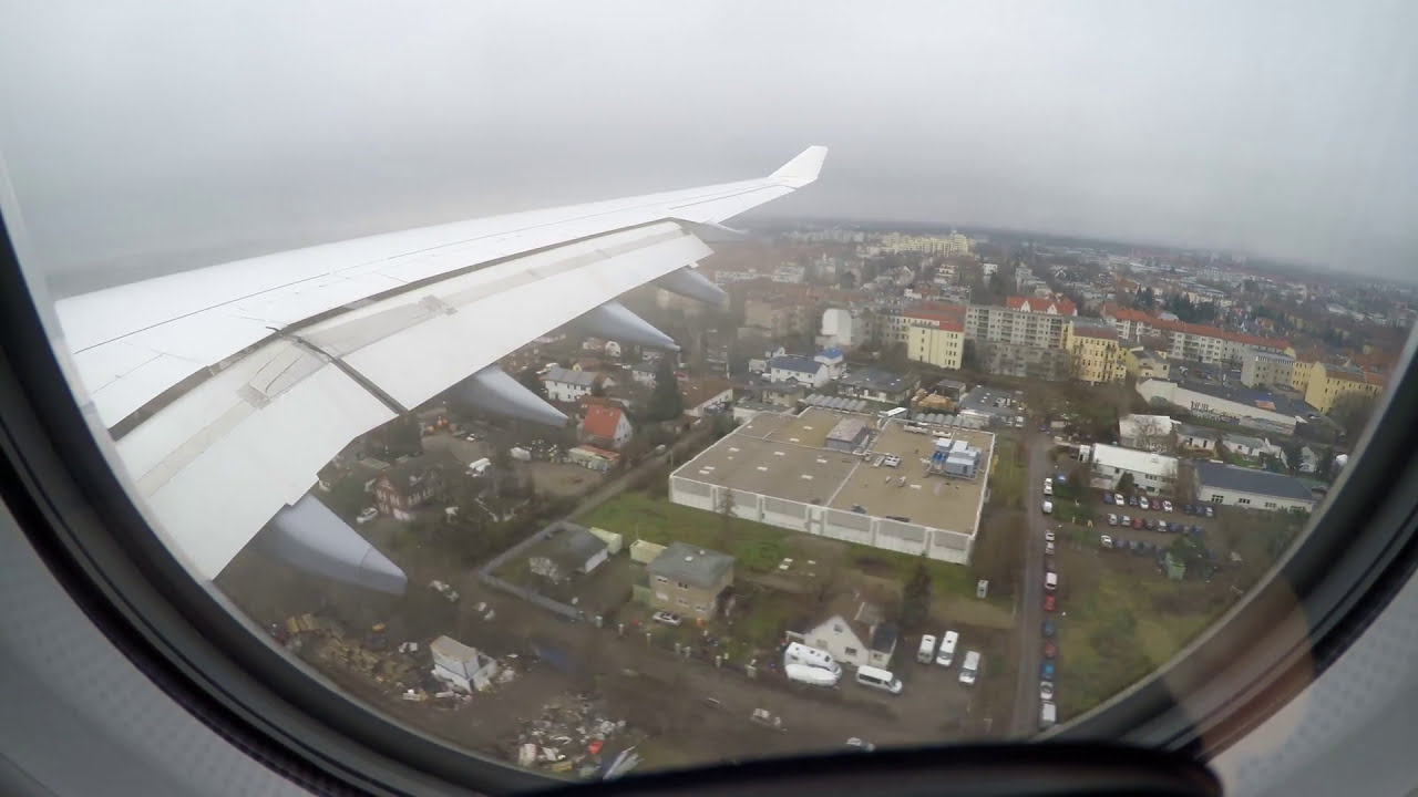 ✈ Lufthansa Airbus A340-600 Landing At Berlin Tegel Airport // Domestic service [4K] ✈