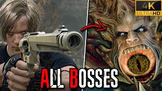 KILLING ALL THE BOSSES WITH THE HAND CANNON | RESIDENT EVIL 4 REMAKE 4K 60FPS ✅