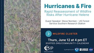 Rapid Reassessment of Wildfire Risks After Hurricane Helene