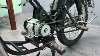 How to convert old petrol bike into electric | 100km of range