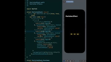 Particles effect || SwiftUI || Button || iOS 17