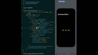 Particles effect || SwiftUI || Button || iOS 17