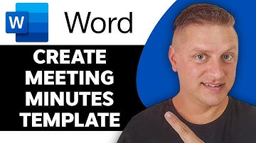 How to Create Meeting Minutes Template in Word | Word Tutorial 2025