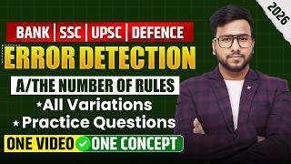 A Number vs The Number Explained | Error Detection for Bank Exam 2026 | Error Detection by Varun Sir