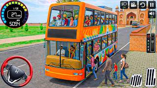لعبة محاكاة قيادة الحافلات الهندية: قيادة حافلة حديثة ذات طابقين احترافية - طريقة اللعب على نظام ... screenshot 2