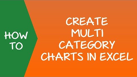 Creating Multi category Charts in Excel
