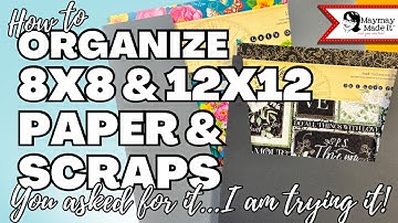 Organize your 12x12 and 8x8 easy! I didn’t think this would work but it REALLY DOES!