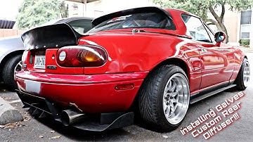Installing Rear Diffuser on NA Miata!!!