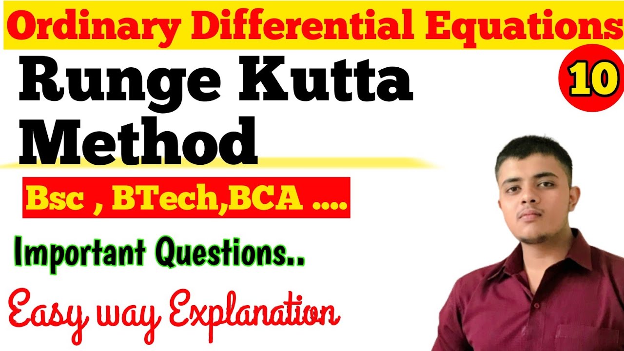 Runge kutta method important questions Ordinary differential equations