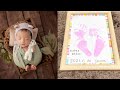 【生後１ヶ月】足形・手形スタンプ