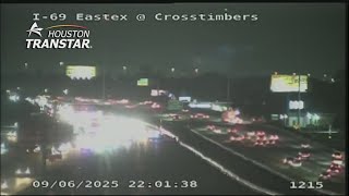HPD Crash shuts down southbound lanes of Highway 59 at Crosstimbers
