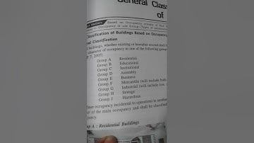 classification of building based on occupancy criteria
