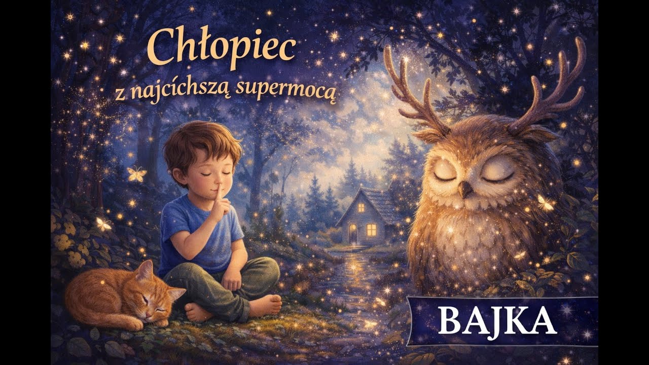 Spokojne Bajki na Dobranoc 🌙 | Chłopiec z najcichszą supermocą | Bajka do słuchania