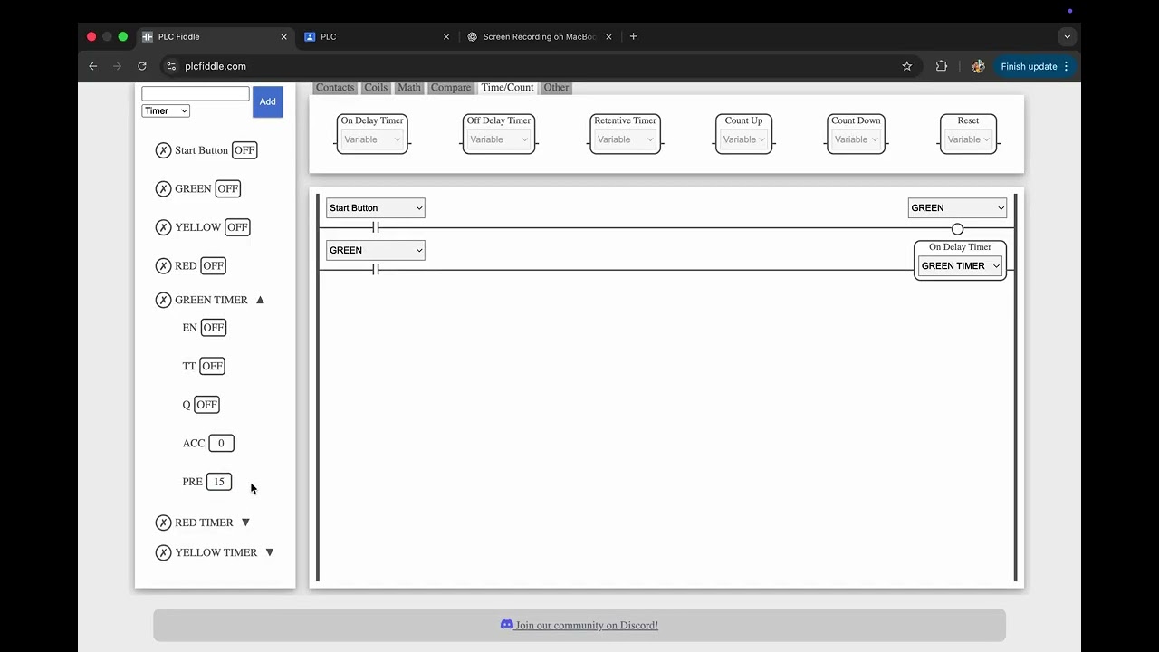 SIMPLE TRAFFIC LIGHT SYSTEM SIMULATION USING PLC