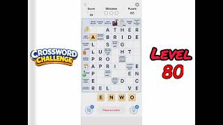 Crossword Challenge Level 80 Walkthrough