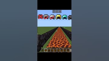 magma block vs all Armour in minecraft #minecraft