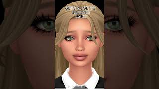 MY SIM THROUGH TEEN PREGNANCY! 😨 #shorts #ts4 #cas #thesims4cas #sims4cc