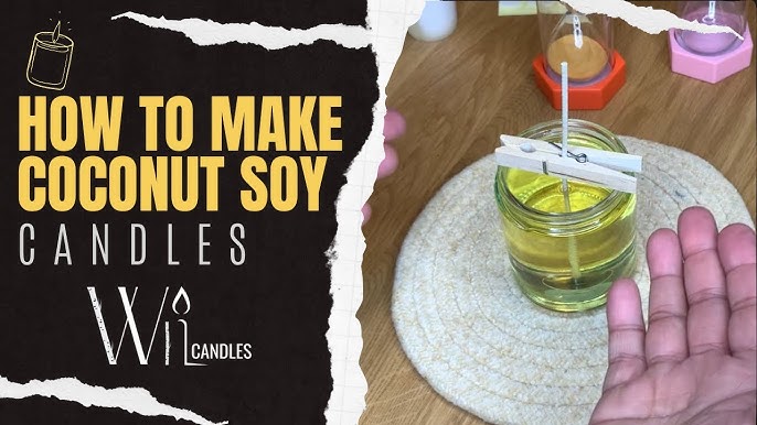 How to make candles using 464 soy golden wax. Get beautiful tops and colour  your candles. 