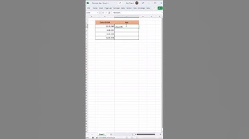 Calculate Age in Excel  | 60 Seconds Tutorial #shorts