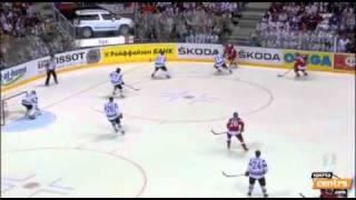 Arturs Kulda knocks out Radek Martinek; IIHF WC 2011