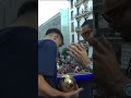 Pau Cubarsí, the winner of the FIFA Young Player Award, showing off the World Cup trophy! #WorldCup