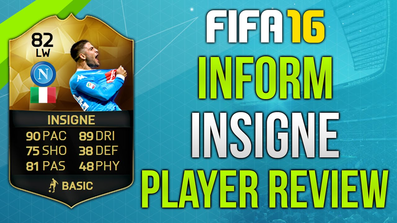 FIFA 16 IF Insigne Review (82) Fifa 16 Ultimate Team Player Review!