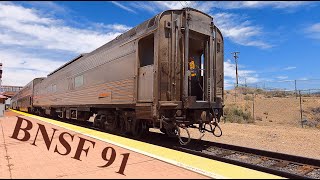 BNSF 91 and PTC Issues on the Southwest Chief!