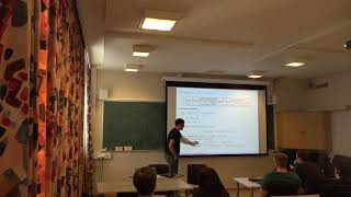 Short course Numerical methods for optimal control”, lecturer Sebastien Gros. Lecture #18