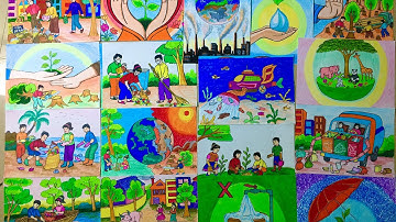 Bộ sưu tập tranh vẽ vì môi trường tương lai #53 | Vẽ tranh Bảo vệ môi trường