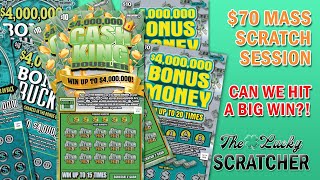 $70 MASS SCRATCH SESSION 💵 | 7x $10 Massachusetts Lottery Tickets – Can We Hit a Big Win?!