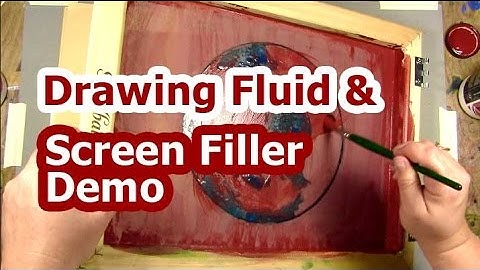 Screenprinting with Drawing Fluid and Screen Filler