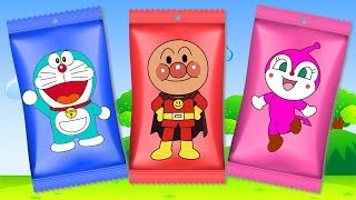 learn colors with anpanman doraemon finger family song nursery rhymes for kids
