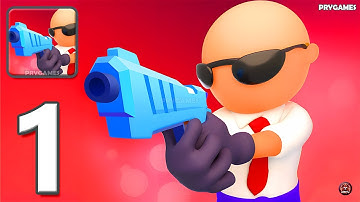 Run n Gun: AIM Shooting - Gameplay Walkthrough Part 1 - Run & Gun Game (Android, iOS)